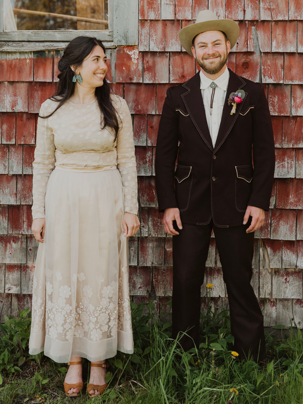 Franny Rutchinski and Zakary Miller tied the knot and their commitment to a more sustainable lifestyle.