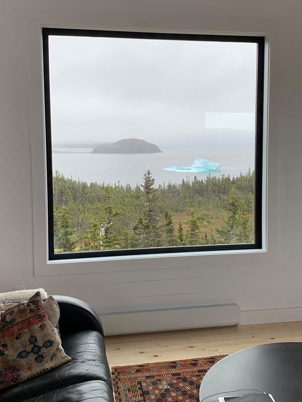 This home in Port Rexton, N.L. was positioned at the top of the property to capture the magnificent views of Trinity Bay. Three fixed windows on the second storey frame the vistas that are ever-changing works of art.