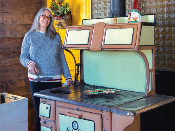 It was love at first sight for Karen Lee the first time she laid eyes on the vintage Lady Scotia stove. Photo: Bruce Murray, VisionFire Studios